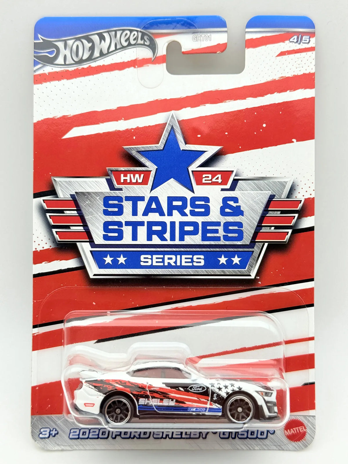 2020 Ford Shelby Gt500 Stars & Stripes Hot Wheels 2023 Biały 1:64 – zdjęcie 6