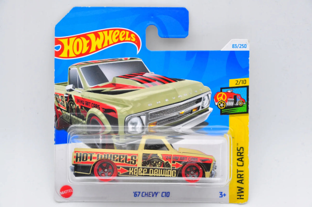 '67 CHEVY C10 Hot Wheels 2024 Żółty 1:64 – zdjęcie 9
