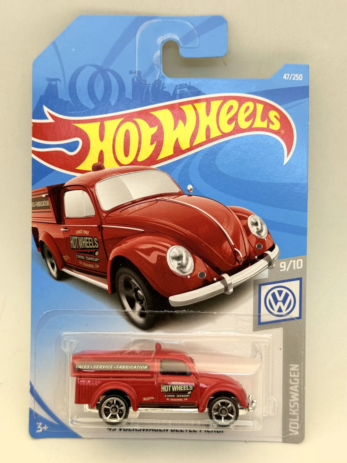 '49 VOLKSWAGEN BEETLE PICKUP Volkswagen Series Hot Wheels 2017 Czerwon 1:64 – zdjęcie 9