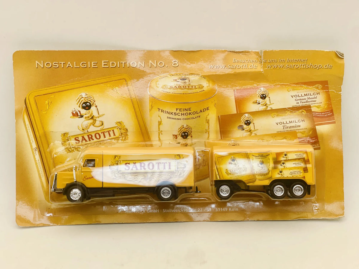 Magirus Deutz Grell 1:87 Ciężarówka Promocyjna SAROTTI Blister Żółty – zdjęcie 6