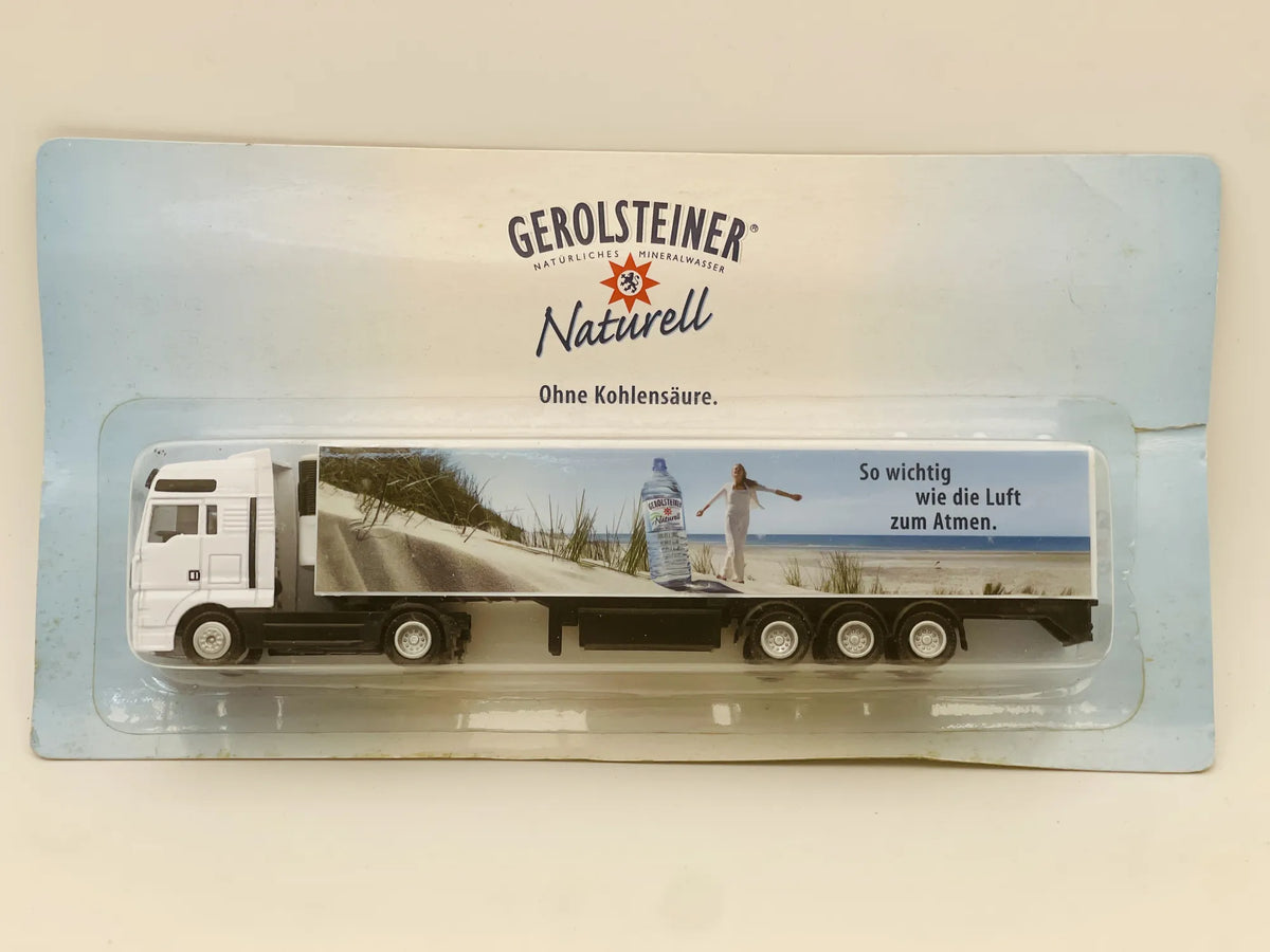 Man Ciągnik Siodłowy Z Trzyosiową Naczepą Furgonową Grell 1:87 Gerolsteiner – zdjęcie 7