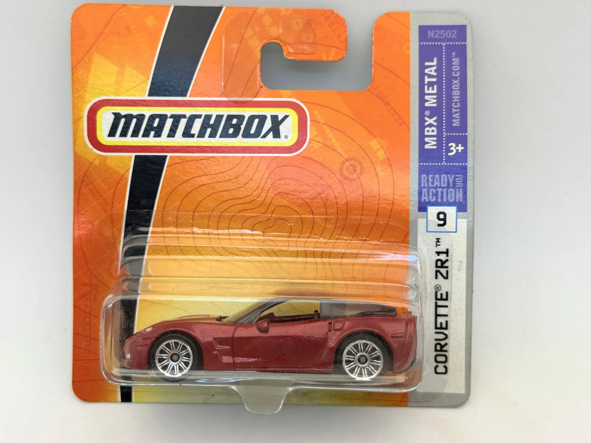 CHEVROLET CORVETTE ZR1 Mbx Metal Matchbox 2019 Czerwony 1:64 – zdjęcie 9