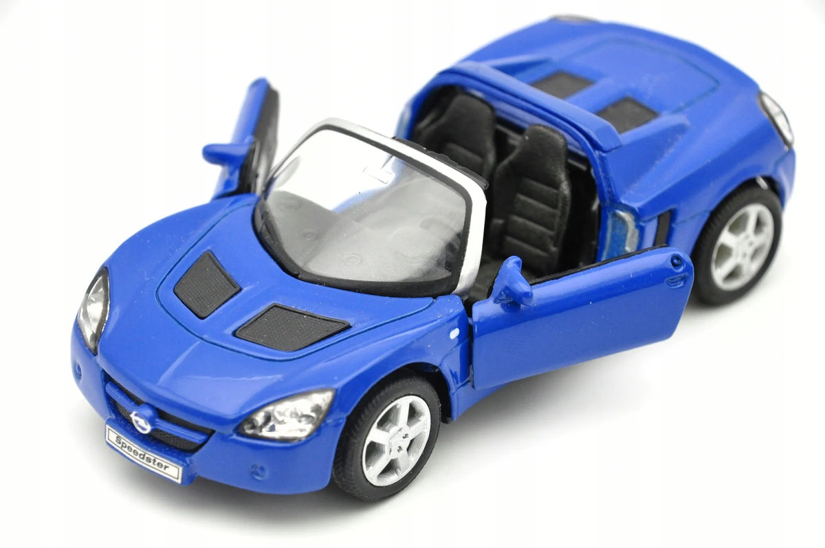 OPEL SPEEDSTER CABRIO, Welly, Die cast NO.42332, Niebieski, 1:34, Resoraki – zdjęcie 9