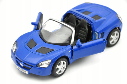 OPEL SPEEDSTER CABRIO, Welly, Die cast NO.42332, Niebieski, 1:34, Resoraki – zdjęcie 9