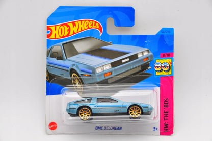 DMC DELOREAN, Hot Wheel 2023, Resoraki, Die cast Hkg84-M521, Niebieski 1:64 – zdjęcie 9