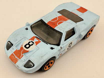 FORD GT-40, Hot Wheels 1999-2019, Die cast GHC55, Błękitny, 1:64, Resoraki – zdjęcie 8