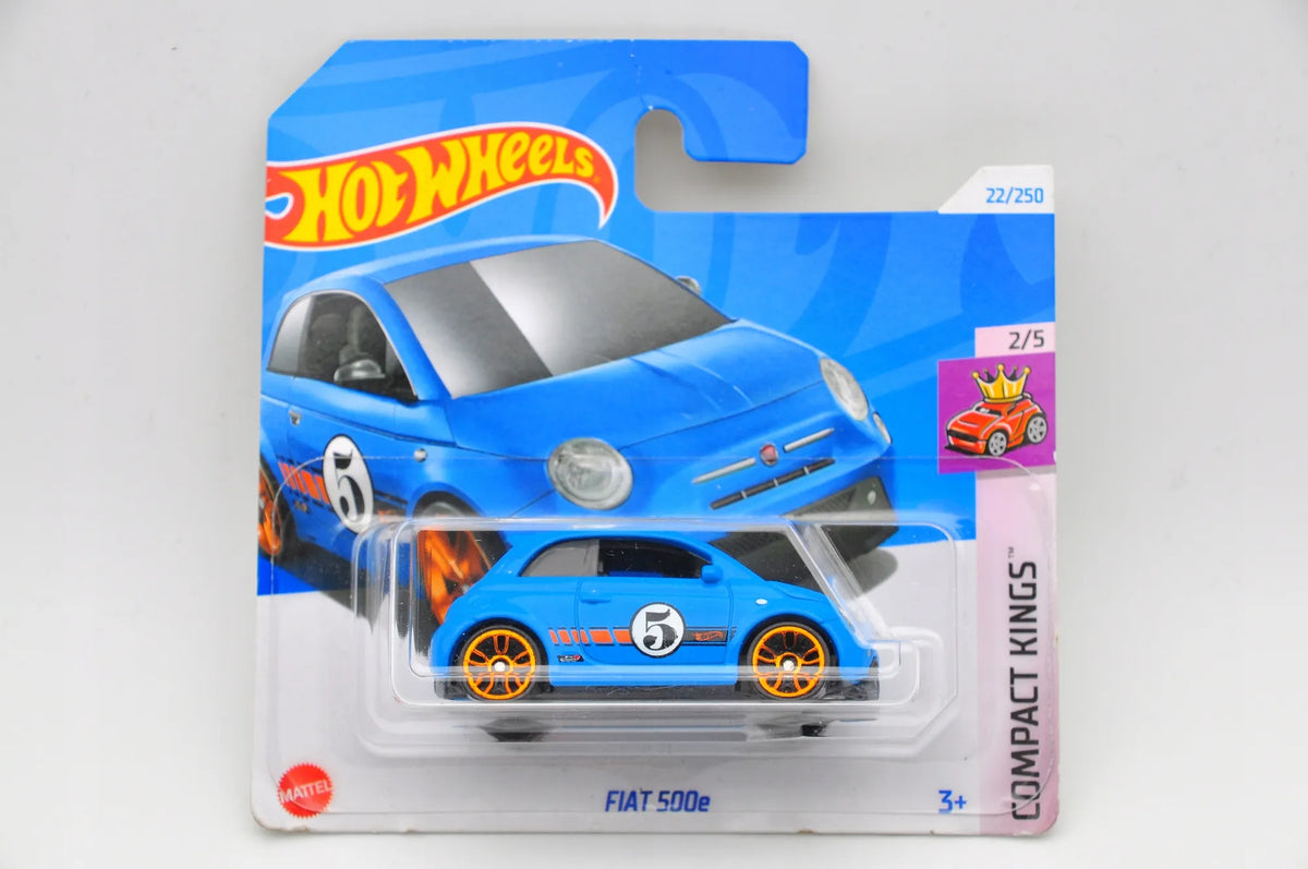 FIAT 500e, Hot Wheels 2024, Die cast HTD03, Niebieski, 1:64, Resoraki – zdjęcie 9