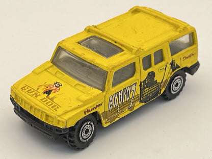 Hummer H2, GUN DOG SUV, Resoraki, Die cast, Żółty 1:64 – zdjęcie 8