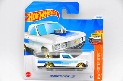 CUSTOM '72 CHEVY LUV Hot Wheels 2024 Biało-Niebieska 1:64 – zdjęcie 10