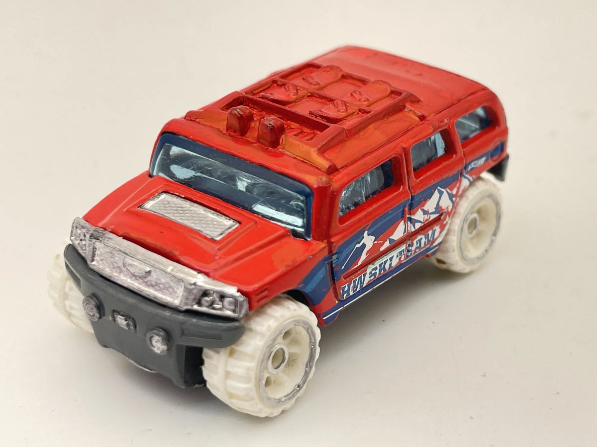 ROCKSTER, HW SKI TEAM, Jak Hummer, Hot Wheels 2003, Resoraki Czerwony, 1:64 – zdjęcie 8