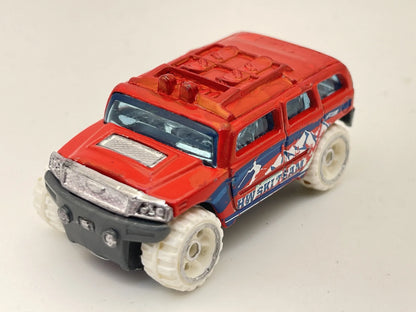 ROCKSTER, HW SKI TEAM, Jak Hummer, Hot Wheels 2003, Resoraki Czerwony, 1:64 – zdjęcie 8
