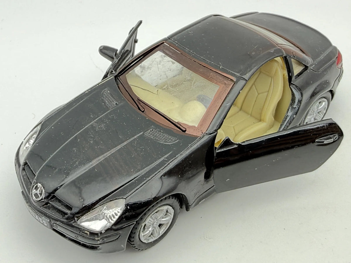MERCEDES-BENZ SLK-CLASS, Kinsmart, Die cast KT5095, Czarny, 1:32, Resoraki – zdjęcie 8