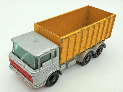 Daf Tipper Container Truck Matchbox Żółty 1:64 Made in England – zdjęcie 10