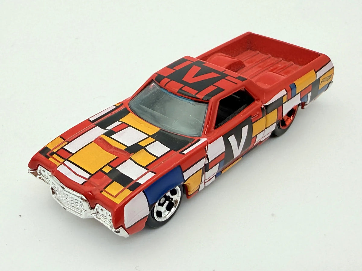 72 Ford Ranchero Hot Wheels Czerwony 1:64 – zdjęcie 8