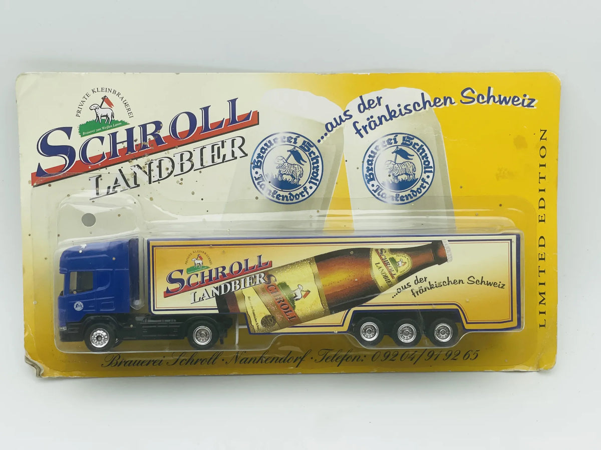 Scania Grell 1:87 Ciężarówka Promocyjna SCHROLL LANDBIER Blister Niebieski – zdjęcie 7