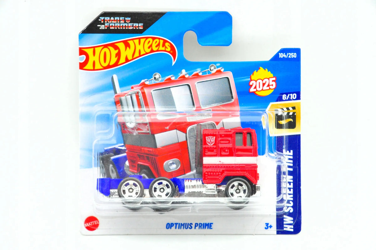 OPTIMUS PRIME, Hot Wheels 2025, Die cast HYW26, Czerwony, 1:64, Resoraki – zdjęcie 9