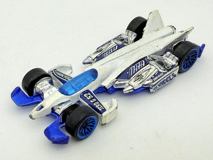 Jet Threat 3.0 Hot Wheels Niebiesko-Biała 1:64 – zdjęcie 6