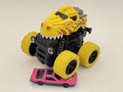 Monster Truck Dinosaur, Resoraki, Die cast 1:64 – zdjęcie 8