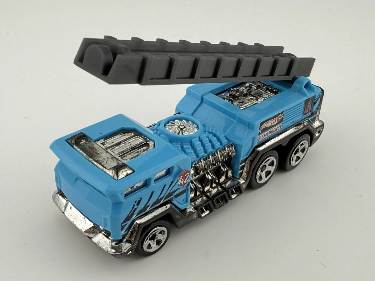 5 ALARM, Hot Wheels 2008, Die cast 186 MJ & AL, Niebieski, 1:64, Resoraki – zdjęcie 8