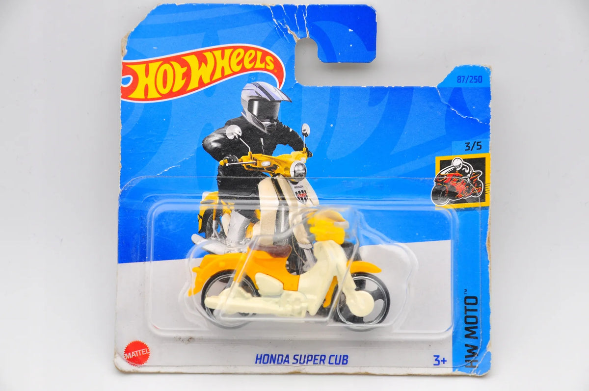 HONDA SUPER CUB Hot Wheels 2023 Żółty 1:64 – zdjęcie 9