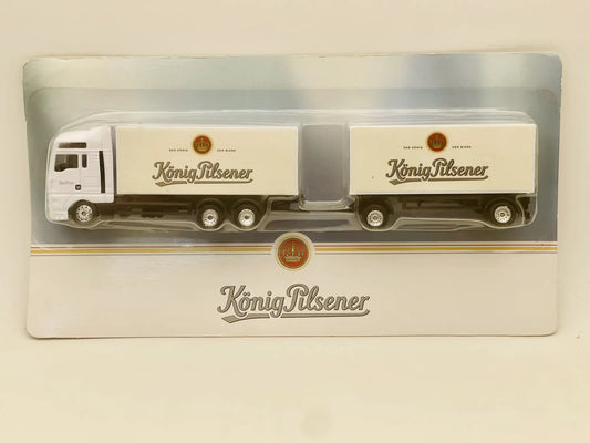MAN TRUCK Grell World Racing 1:87 Biały Blister Reklama König Pilsener