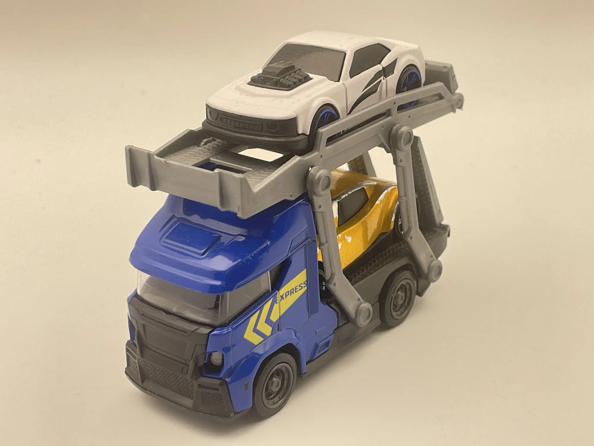 Car Transporter Zestaw Ciężarówka i 2 Resoraki 1:64 – zdjęcie 11