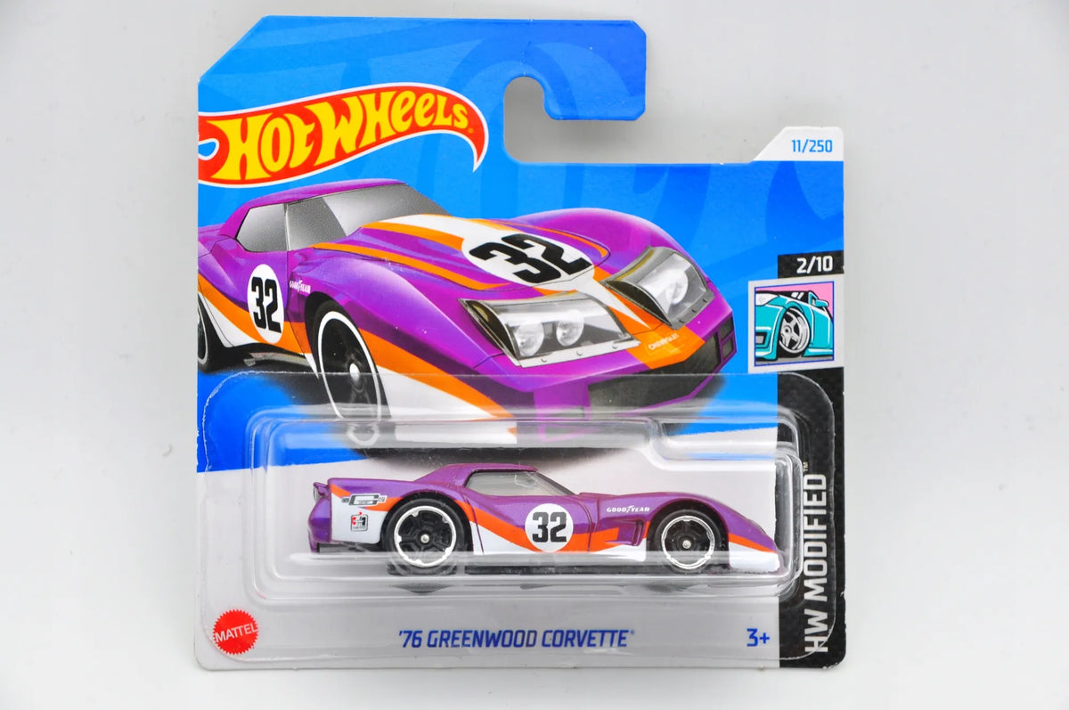 76 GREENWOOD CORVETTE Hot Wheels 2024 Fioletowy, 1:64 – zdjęcie 9