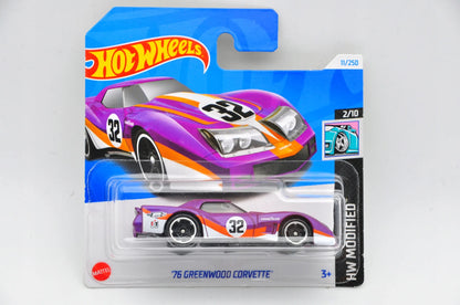 76 GREENWOOD CORVETTE Hot Wheels 2024 Fioletowy, 1:64 – zdjęcie 9
