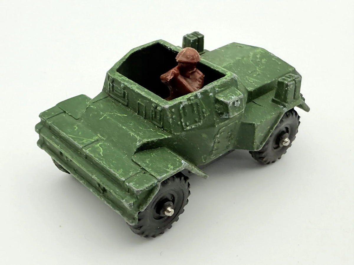 DAIMLER SCOUT CAR Corgi '70 Zielony 1:64 Made in Wielka Brytania – zdjęcie 6
