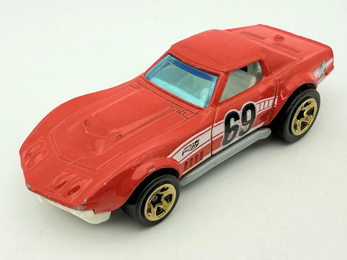 '69 Copo Corvette Hot Wheels Czerwony 1:64 – zdjęcie 9