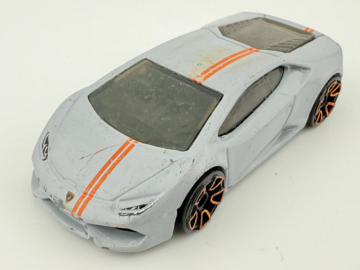 LAMBORGHINI HURACAN LP 610-4, Hot Wheels 2014, Die cast CFH19, Biały, 1:64, – zdjęcie 8