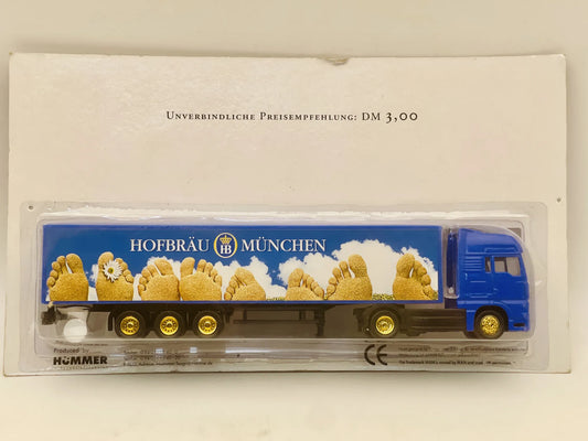 MAN Grell 1:87 Ciężarówka Promocyjna HOFBRÄU MÜNCHEN Blister Niebieski – zdjęcie 2