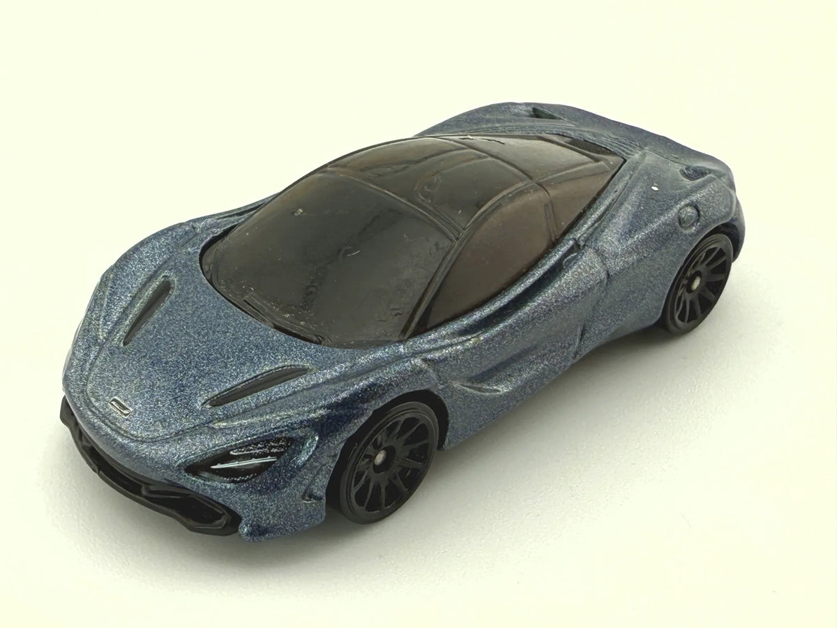 MCLAREN 720S, Hot Wheels 2017, Die cast NO3, Niebieski grafit 1:64 Resoraki – zdjęcie 8