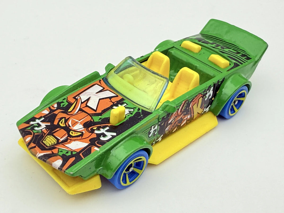 TRACK MANGA, Hot Wheels 2017, Die cast FJV95, Zielony, 1:64, Resoraki – zdjęcie 8