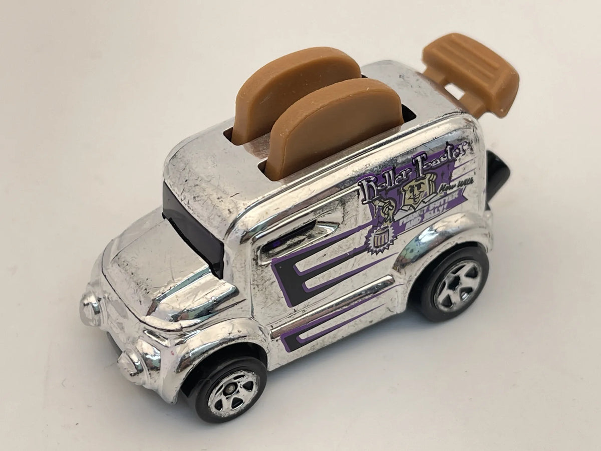Roller Toaster, Hot Wheels 2016, Resoraki, Die cast, Srebrny chrom, 1:64 – zdjęcie 8