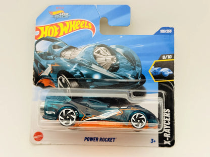 Power Rocket Hot Wheels 2025 X-Raycers 1:64 Blister Turkusowy – zdjęcie 6