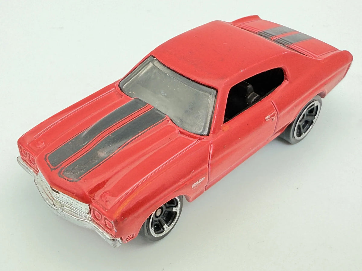 1970 CHEVELLE SS, Hot Wheels 1998, Die cast 1 NL, Czerwony, 1:64, Resoraki – zdjęcie 8
