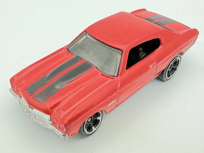 1970 CHEVELLE SS, Hot Wheels 1998, Die cast 1 NL, Czerwony, 1:64, Resoraki – zdjęcie 8