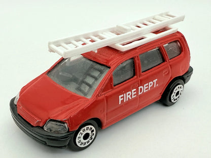 FIRE DEPT VAN, Straż Pożarna, Die cast, Resoraki, Czerwony, 1:64 – zdjęcie 9