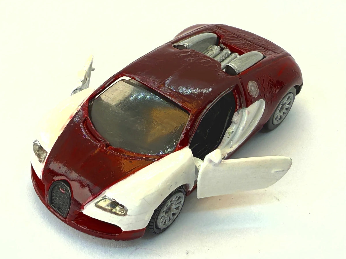 BUGATTI VEYRON 16.4 GRAND SPORT, Siku, Resoraki, Die cast, Bordowy, 1:64 – zdjęcie 7