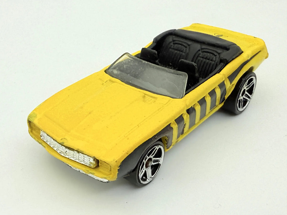 '69 Chevrolet Camaro Cabrio, Hot Wheels, Die cast, Resoraki, Żółty, 1:64 – zdjęcie 8