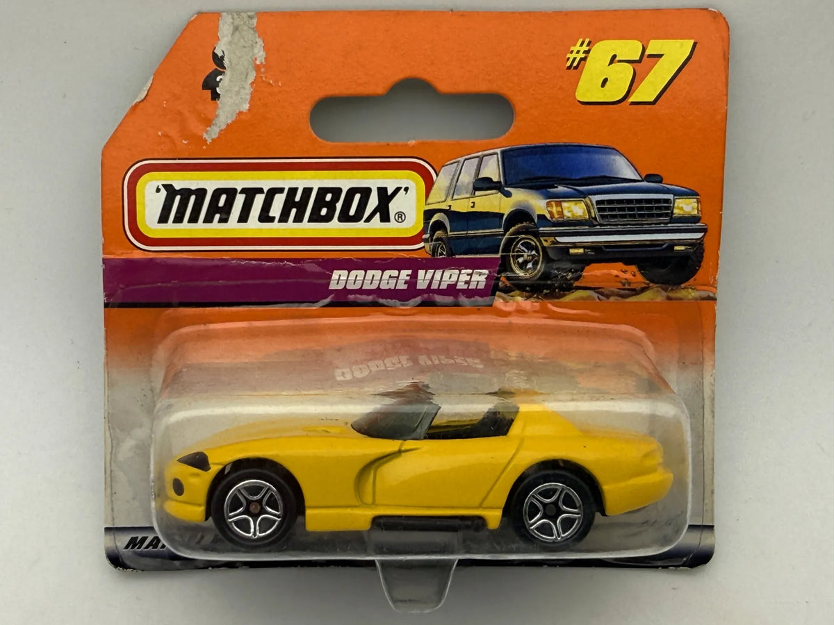 DODGE VIPER Mainline Matchbox 1997 Żółty 1:64 – zdjęcie 9