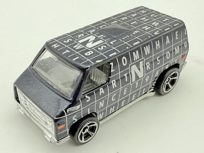 1974 VAN HW Art Cars, Hot Wheels, Die cast R7611, Ciemnoszary 1:64 Resoraki – zdjęcie 8
