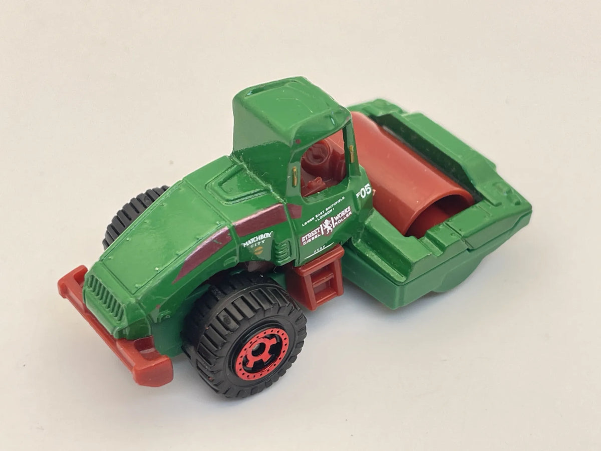 ROAD ROLLER, Matchbox 2021, Resoraki, Die cast, Zielony 1:64 – zdjęcie 8