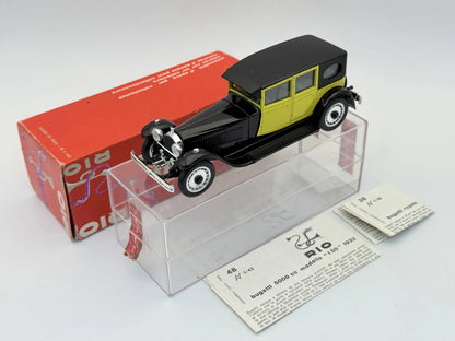 BUGATTI ROYALE 1928 RIO '80 Czarny 1:43 Made in Italy – zdjęcie 8