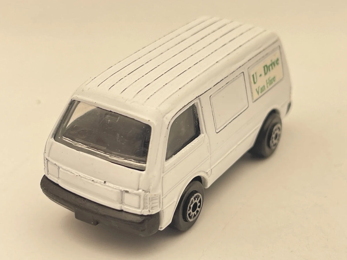 FORD ECONOVAN, Stare Maisto, U-Drive Van Hire, Vintage Die cast, Biały 1:64 – zdjęcie 8