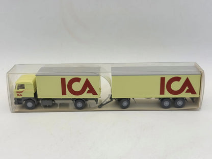 Ciężarówka Koffer Fernlastzug DAF Wiking Żółty 1:87 Made in W. Germany ICA – zdjęcie 7