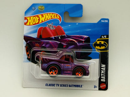 Classic TV Series Batmobile Hot Wheels Mainline 1:64 Blister Fioletowy – zdjęcie 6