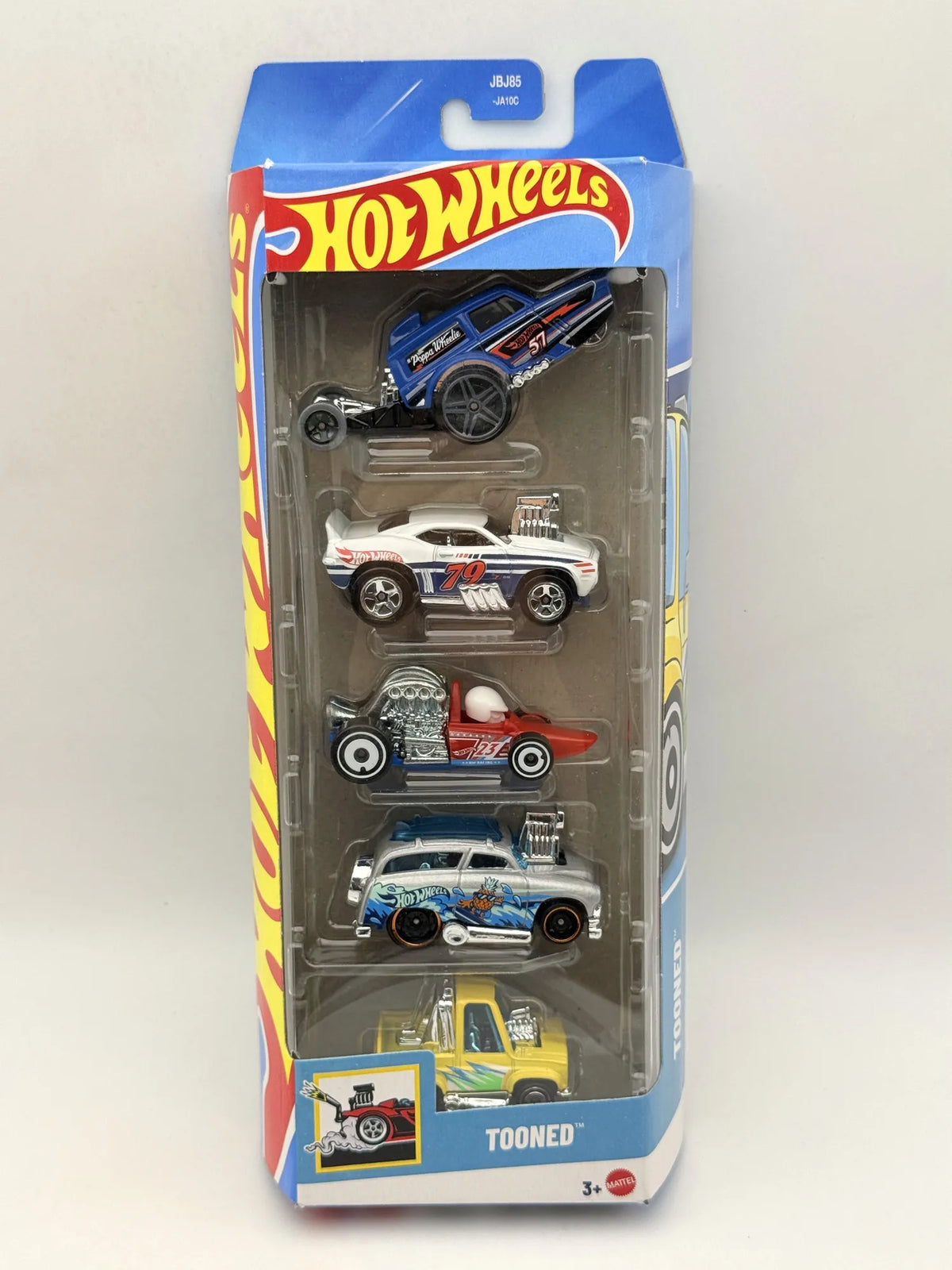 5 PAK TOONED, Hot Wheels 2025, Die cast JBJ85, Wielokolorowy 1:64, Resoraki – zdjęcie 8