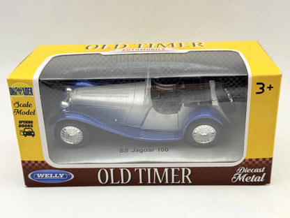 SS JAGUAR 100 Old Timer Welly Niebieski 1:31 – zdjęcie 7